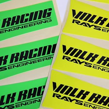 Amazon.co.jp: JDM カーホイールステッカー Volk Racing